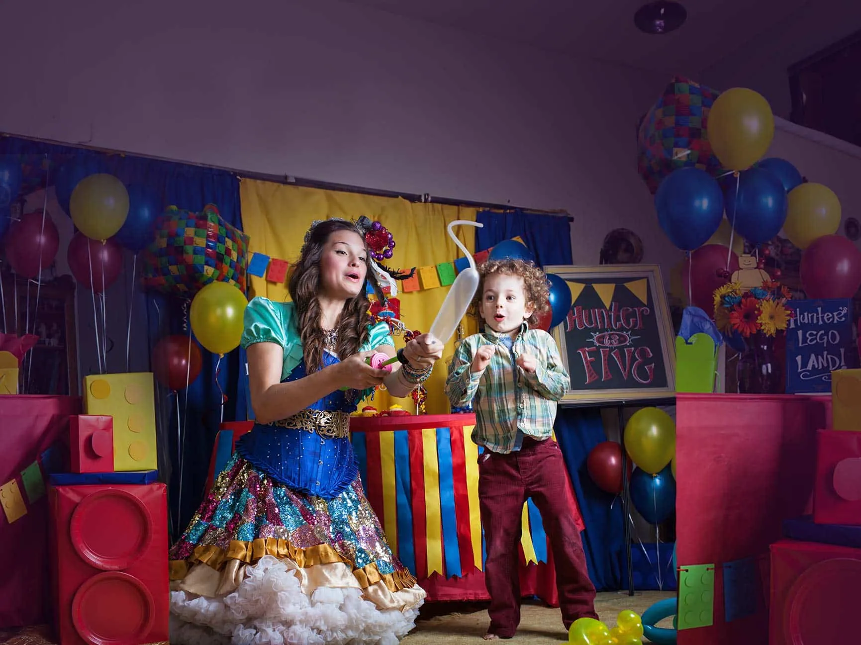 Happily Ever Laughter Parties characters in costume