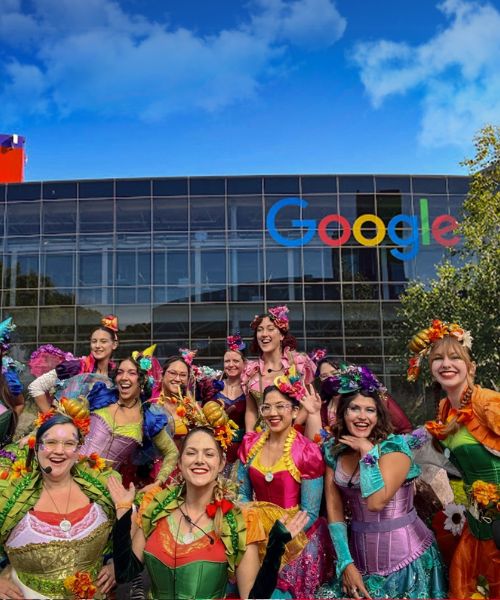 Kids Corporate Party Entertainment Group Of Happily Ever Laughter Faeries performing for Google